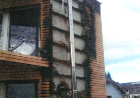 Brand nach unsachgemäßer Montage!