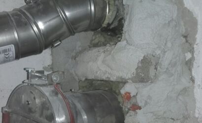 Verschlüsse nicht brandbeständig vermauert