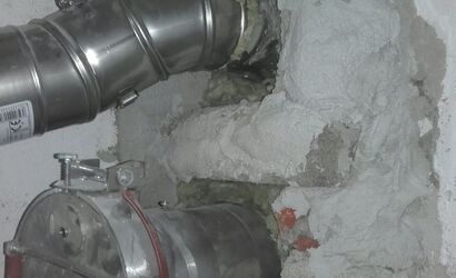 Verschlüsse nicht brandbeständig vermauert