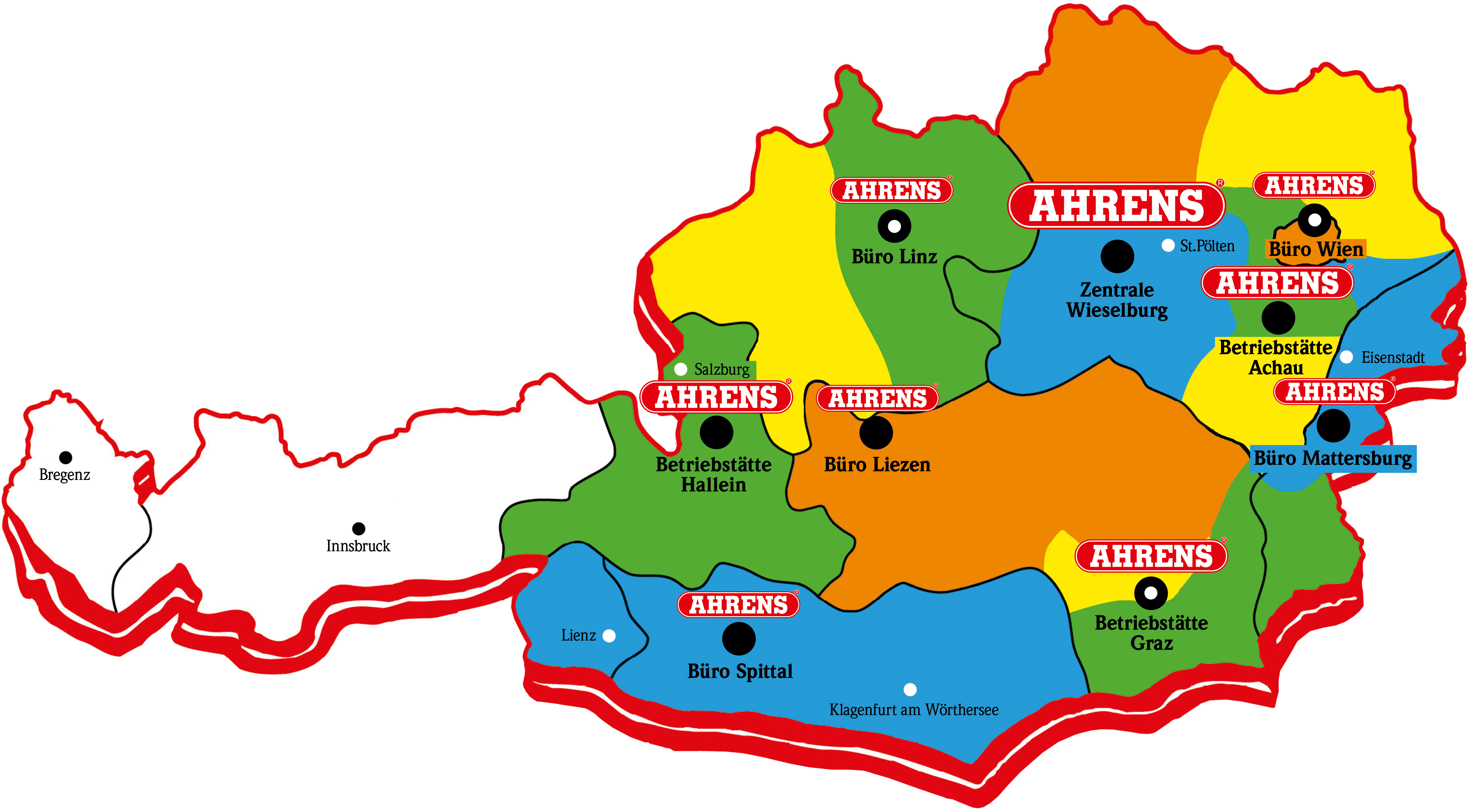 Ahrens Standorte