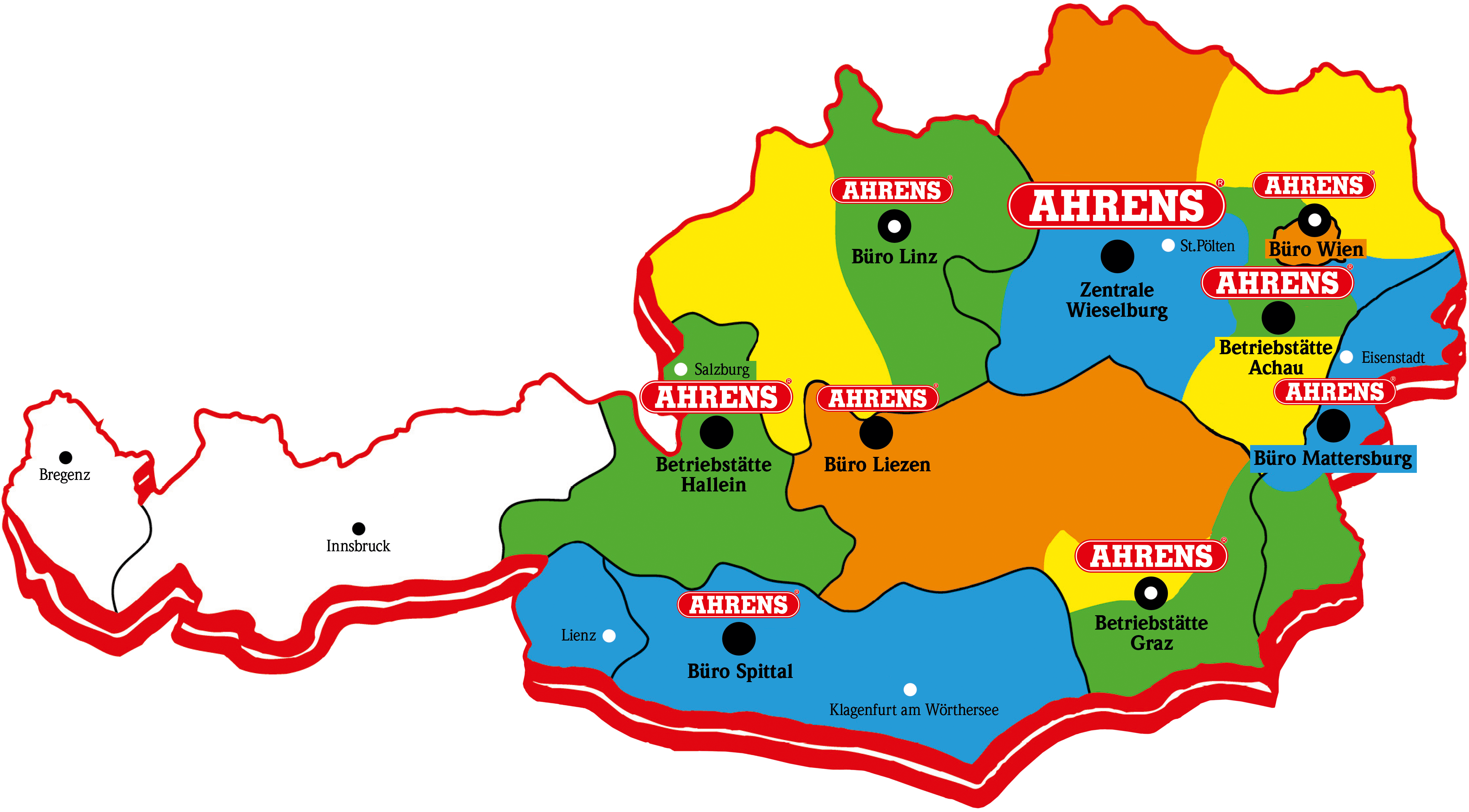 Ahrens Standorte