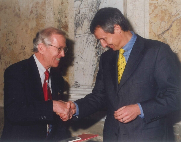 (v.li) Dipl. Ing. Karl Ahrens, BM Dr. Martin Bartenstein